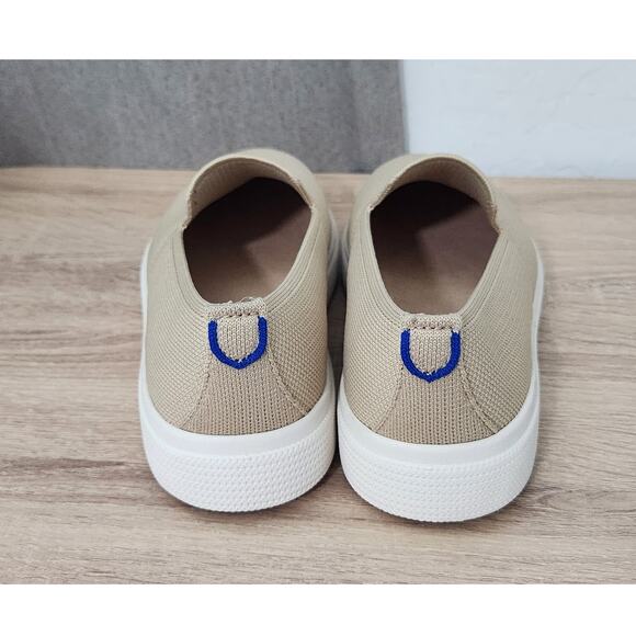 Rothy's The Ravello Slip On Sneaker Men's Size 8 Casual Shoes Tan Wheat Knit - Picture 3 of 11